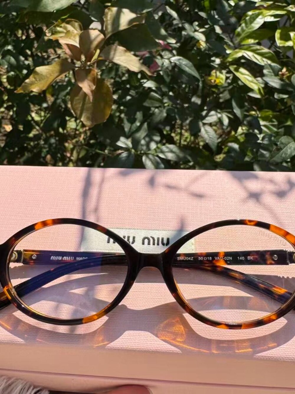 Miumiu Tortoiseshell Nerd Glasses